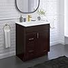 30 shaker bathroom vanity sink base with drawers ready to assemble espresso shaker vanity base  urban country home decor