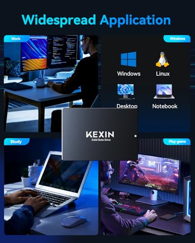 Image of KEXIN SSD 128GB SATA III 2.5-Inch Internal Solid State Drive up to 450MB /s 3D NAND Flash for Laptop PC Storage and Upgrade - Black