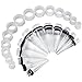 BodyJ4You Big Gauges kit 28 Pieces Tapers and Silicone Plugs Tunnels 00G-22mm, Clear Ear Stretching Set