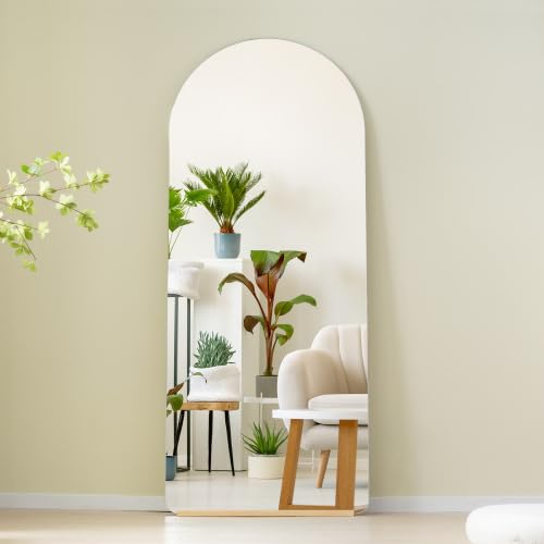 Amazon.co.jp: 全身鏡 姿見鏡 スタンドミラー ノンフレーム アーチ