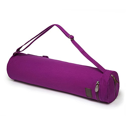 Yoga Mat Bag,Full-zip Exercise Yoga Mat Carrier Bag - Double Storage Pocket,Easy Access Zipper, Adjustable Shoulder Strap and Handle,Fits Most Mats