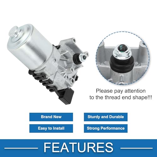 Image of Front Windshield Wiper Motor No.6R1955119A Windscreen Wiper Motor Replacement for Volkswagen for VW Jetta 2011-2015 4 Pin