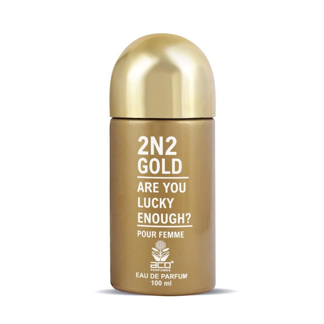 DJ 2N2 Gold Perfume for Women,Long Lasting Fragrance, Premium Scent 100 ML