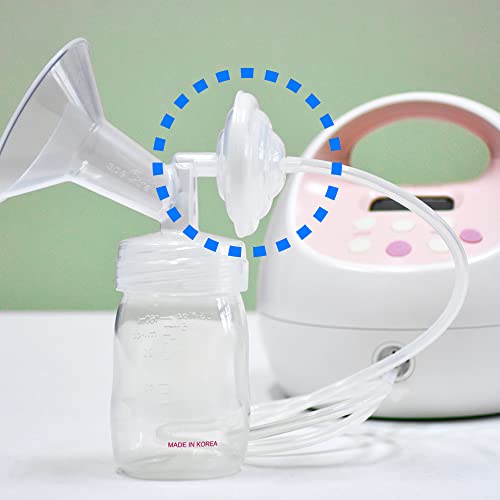 Image of Maymom Backflow Protector Compatible with Spectra S2 S1, 9 Plus Breastpumps with Bonus Flange Adapters. Replacement Spectra Pump Parts Backflow Protector Silicone Diaphragm; 4 pc