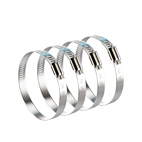 NEBURORA 3 Inch Hose Clamp Adjustable 304...