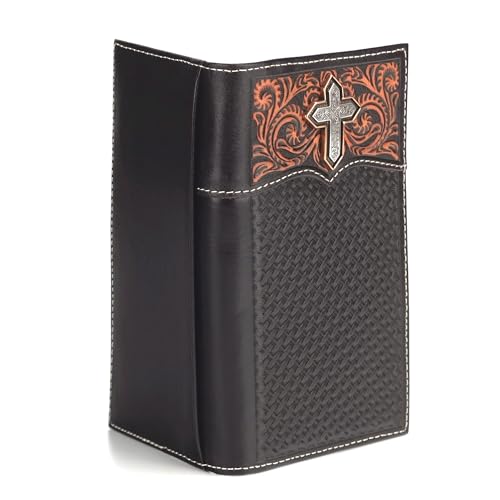 ARIAT Western Wallet Mens Rodeo Cross Filigree Medium Brown A35572442