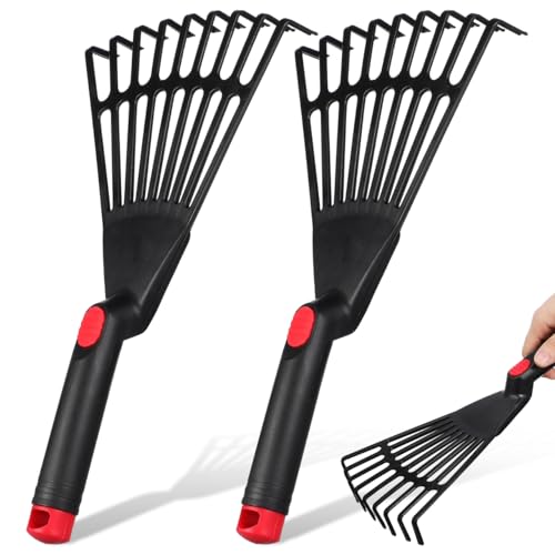 YARNOW 2pcs rastrillos para jardín de plástico miniatura 1