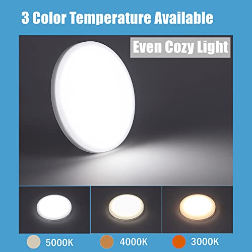 Acegoo 12V Led Ceiling Dome Light, Rv Interior Puck Light, 12 Volt Overhead Panel Light For Motorhome Travel Trailer Camper Van Boat, Cri 90+ Surface Mount Dc 12V 6-Pack (3000K Warm White) #TOP2