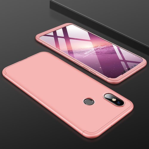 KeKeYM XiaoMi 5S Case, 3 in 1 Ultra Thin PC Hard Case 360 Degree Full Body Protective Anti-scratch Protective Case for XiaoMi 5S Case - Rose Gold