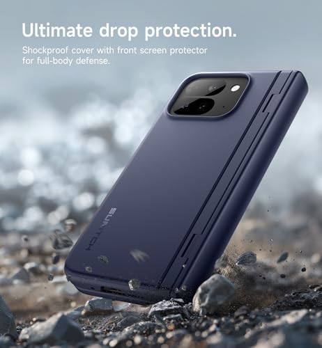 Évitez les rayures sur Pixel 9 Pro Fold grâce à cette coque robuste bleue