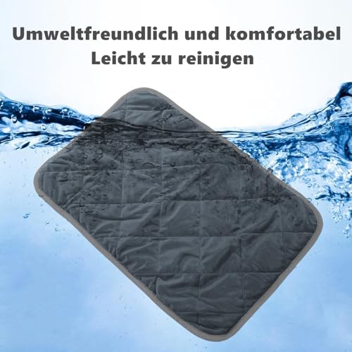 Norhogo thermo matte tiere, wärmekissen hund, wärmekissen kleintiere, katzenhöhle warm, wärmedecke hasenstall, selbstheizende decke, wärmematte katze für Katze Welpen Reise Camping, 40x50cm Marineblau