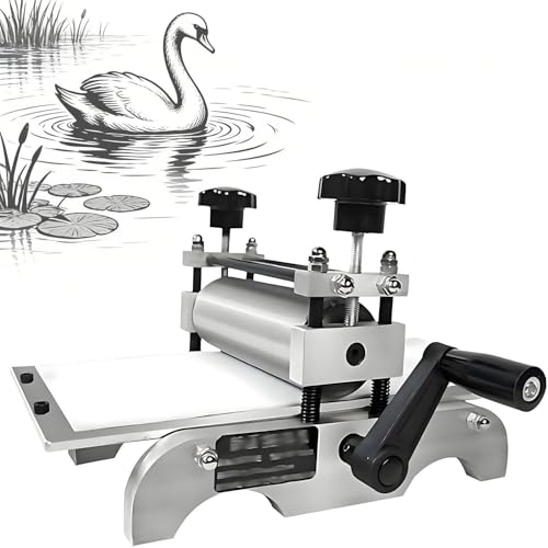 Compatibile con vari processi: Supporta intaglio, stampa tipografica e vari tipi di opere d'arte pressate, questa macchina da stampa e incisione manuale funge da strumento versatile per creare e insegnare arti grafiche contemporanee.