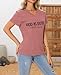God is Good All The Time Shirt Faith Shirts for Women Graphic Short Sleeve V Neck T-Shirt Trendy Printed Tees Top Rose Gold