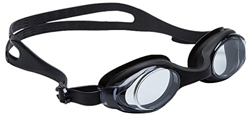SBORTI Swim Goggles Leaking Anti Fog UV Protection Triathlon Swimming Goggles with Ear Plugs and Nose Clip, Free Protection Case for Adult Men Women Youth Kids, Black