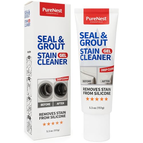 PureNest Super Easy Seal Mold/Stain Cleaner – No-Scrub Formula – Removes Mold Stains from Seals, Sillicone Caulking, Shower Walls, Bathtubs, Refrigerator Gasket & Front Load Washer Seal – 5.3 oz by PureNest Essentials - Used condition - US$10.06