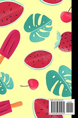image for My Notebook: Watermelon Cherry Strawberry & Leaf Journal / Ice cream N