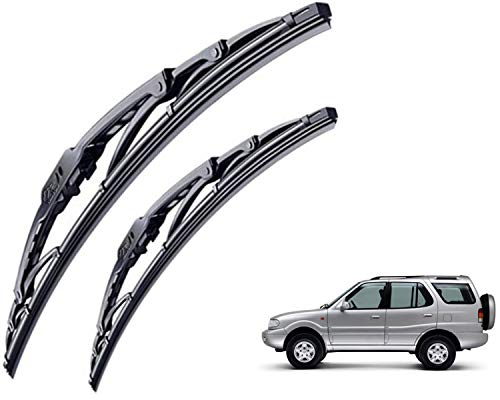 Image of WolkomHome High Performance OE Car Wiper Blade Replacement set of 2 Pc Right 24 inch Left 20 inch for Tata Safari
