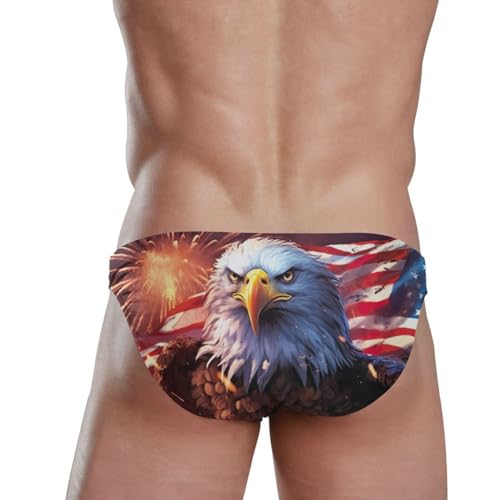 Men's Purple Galaxy Wolf Swim Briefs Bikini Swimsuit S 202a00024