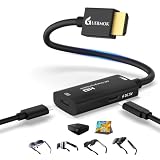 Guermok, Adattatore HDMI-USB-C per occhiali AR, 4K@60Hz, HDMI → USB-C, nero
