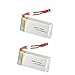 RFGTYH Batterie pour MJX X101 X102 7.4v 1200mah 2S RC Quadcopter Pièce de Rechange Batterie Lipo