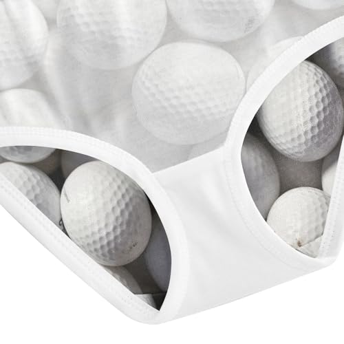 Golf Balls Girls' Underwear, Toddler Briefs, Girls Underwear Cotton, 2–8 Years4