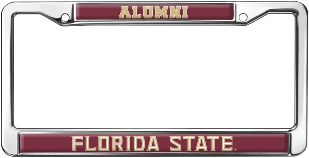 Florida State University Alumni Logo Full Size Standard License Plate Metal Frame