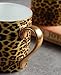 YBK Tech Kaffeetasse aus Knochenporzellan, Teetasse, Kaffeetasse für Zuhause, Küche, Büro (Leopardenmuster)