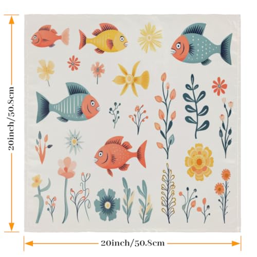 Servilletas de Tela Ocean Fishes Pack x6 50.5 x 50.5 cm miniatura 2