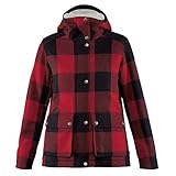 Fjallraven Sportswear FJALLRAVEN Damen Greenland Re-Wool Jacket W, Rot-Schwarz, XS