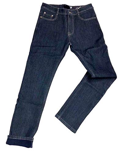BE BOARD Jeans Uomo Elasticizzato Termico Foderato in Pile Tessuto DOPPIATO