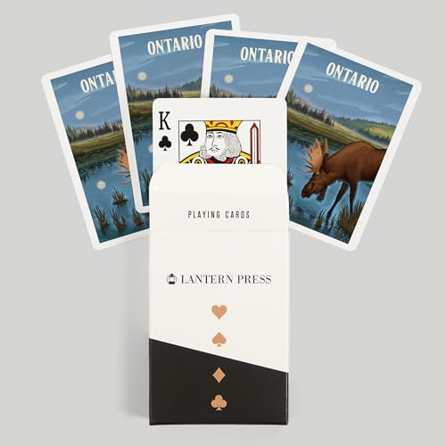 Lantern Press Ontario, Naipes Póker, 52 cartas miniatura 6