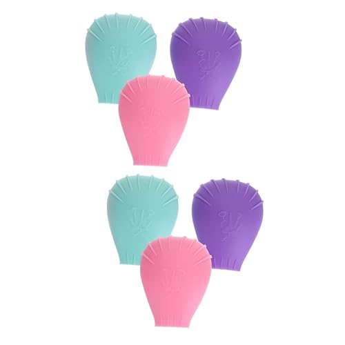 Lurrose 6 Pcs Makeup Brush Dust Cover Travel Powder Brush Silicone Makeup Brush Travel Makeup Brush Set De Brochas De Maquillaje Travel Makeup Brush