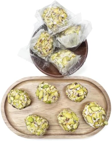 NY Spice Shop Nougat Green with Pistachios - 1 Pound Middle Eastern Nougat Nuts