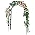 RUBFAC Metal Garden Arch, Wedding & Event Decoration, Garden Trellis for Climbing Plants, Assemble Freely 2 Sizes for Various Climbing Plant Roses Vines Bridal Party Decoration, Army Green, 1 Pack