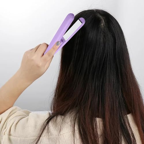 Plancha para cabello portátil para cabello liso y rizado miniatura 3