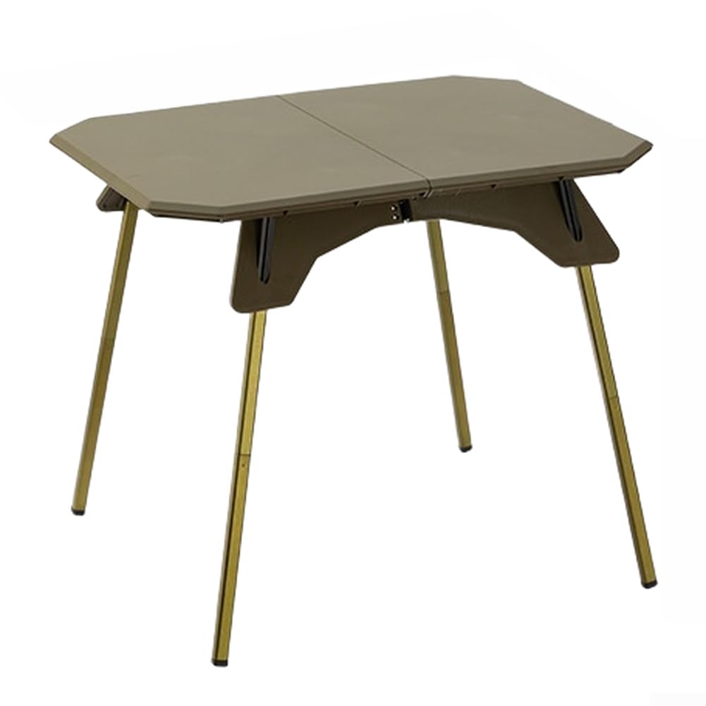 Table pliante portable avec hauteur réglable pour camping, pique-nique, barbecue, randonnée, plage et voyage, utilisation en plastique ABS et pieds en alliage d'aluminium (noir)
