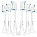 Produktbild Ersatzbürsten für Philips Sonicare, kompatibel mit Philips Sonicare Diamond Clean HX6064,HX6068 und anderen aufsteckbaren Phillips Sonicare Zahnbürsten, weiß, 6er