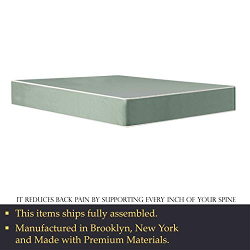 Mattress Comfort 8-Inch Firm Double sided Tight top Waterproof Vinyl Innerspring Mattress and 8" Fully Assembled Wood Boxspring/Foundation Set,Queen