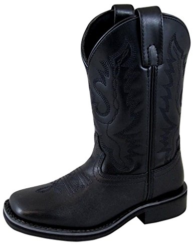 Smoky Mountain Western Boots Boys Outlaw Square Toe Black 3756C