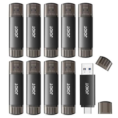 JOIOT 64GB USB C Flash Drive Dual USB 3.0 Flash Drive Type C + USB A Portable Type-C Flash Drive… — $83.99 (16% off)