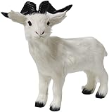 Plush Goat Figurine Goat Statue Animal Garden Statue Lawn Ornaments Educational Figurine for Outdoor Patio Yard Decoration - Size L