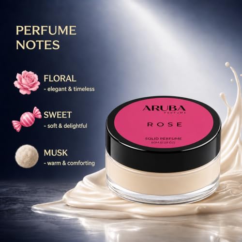 Image of Alcohol Free.Solid Perfumes | Wax Perfumes for Men & Women | Non-Greasy Cologne | Strong & Lasting Fragrance | Gifting Pack for Him & Her (Rose)