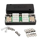 BIGtec CAT.7 LSA Verbinder Connection Box für Verlegekabel Netzwerkkabel Verbindungsmodul Verbindungsstück für Kabel CAT.5 CAT.6 CAT.7, geschirmtes Gehäuse, verbindet verlängert Installationskabel