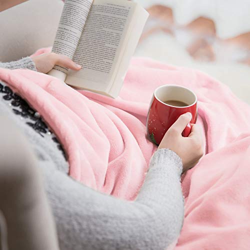 Image of Bedsure GentleSoft Fleece Blankets King Size Pink - Valentines Blanket Soft Lightweight Plush Cozy Fuzzy Luxury Microfiber Throws, 108x90 inches