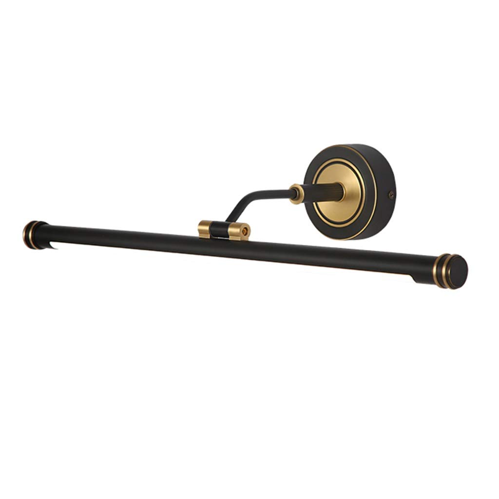 JYCCHBath Mirror Lamps, All Copper American Luxury Led Mirror Front Light, Bathroom Waterproof Makeup Mirror Cabinet Vanity Lamp,Bathroom Lighting (Color : Warm White Light)