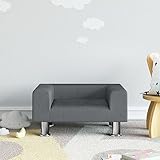 Tidyard Sillon Bebe Sofá Infantil Butacas Pequeñas Sofa Bebe Sofá para niños Silla para Dormir Sofá Tapizado para Bebé Sofa 1 plazas Infantil Sillón de Terciopelo Gris Oscuro 50x40x26,5 cm