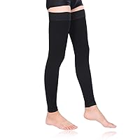 Vista 1 de Medias de compresión hasta la cadera para mujer 30-40 mmHg, sin pies, con manga, para varices