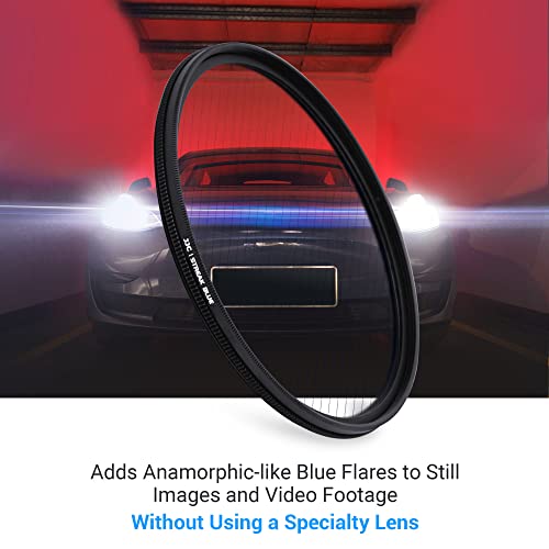 JJC 49mm Blue Streak Anamorphic Effect Filter for Phone & Cameras Lens Photography Accessories - Image 2