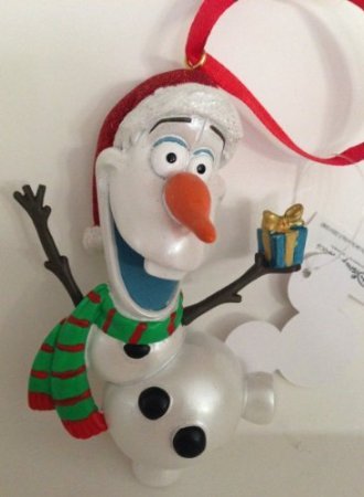 Olaf Reine des Neiges décoration Noël Disney Parcs neuf