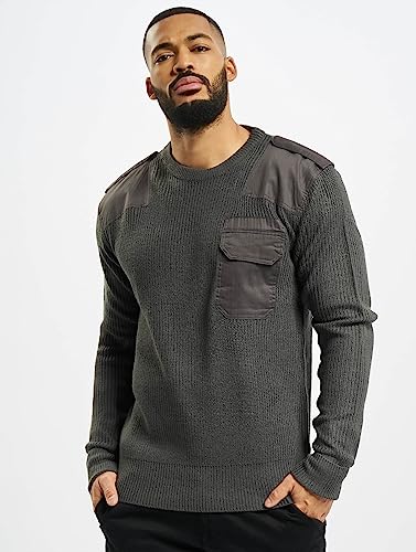 Brandit Brandit BW Pullover, Maglione Uomo, Grigio...